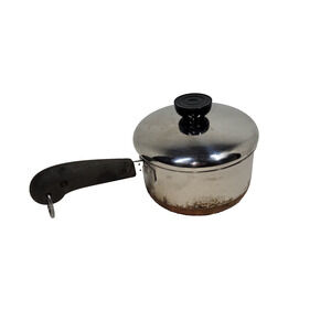 Vintage Paul Revere Ware Saucepan Pan Copper Stainless Steel Cooking Chef Cook